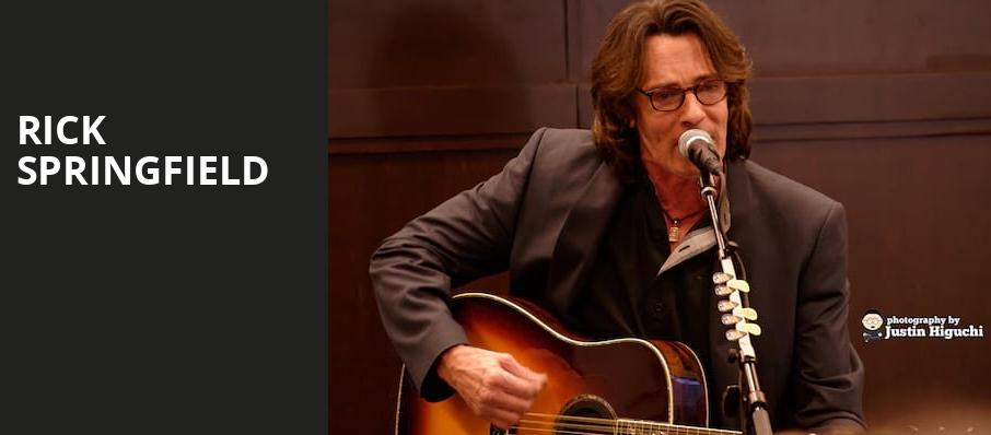 Rick Springfield, Silver Creek Event Center At Four Winds, Chicago