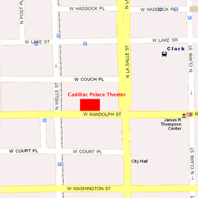 Cadillac Palace Theater Map