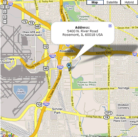 Rosemont Theater Map