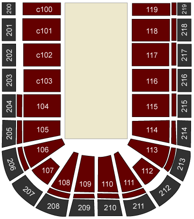 Sears Entertainment Centers on Sears Center Arena Hoffman Estates  Il   Seating Chart And Stage