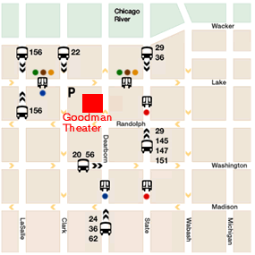Goodman Theater Map