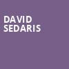 David Sedaris, Belushi Performance Hall, Chicago