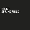 Rick Springfield, Genesee Theater, Chicago