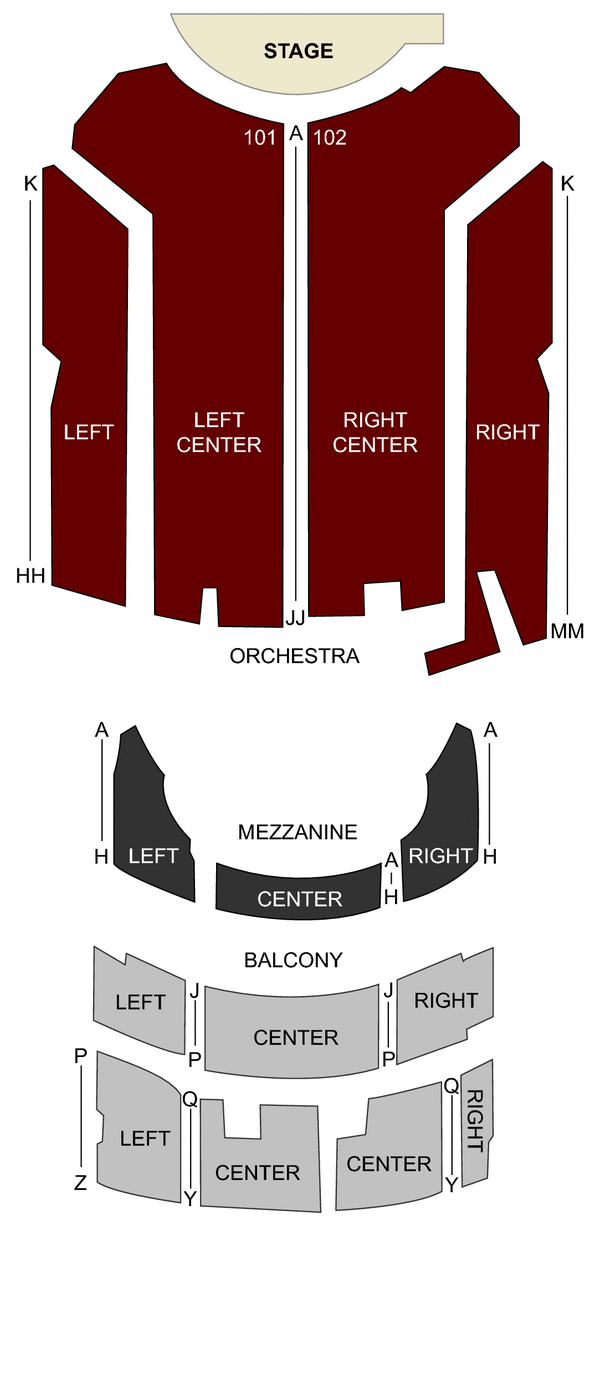Genesee Theater Seating Chart
