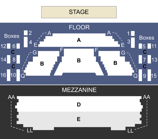 Albert Goodman Theater Seating Chart