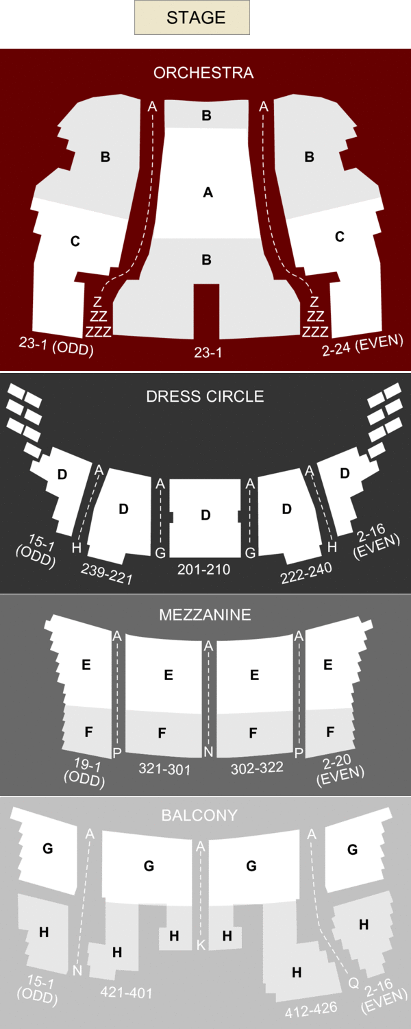Private Bank Theater Seating Chart With Seat Numbers Matttroy